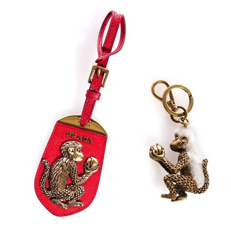 prada bag charms monkey|The monkey chatters bag charm Prada Gold in Metal .